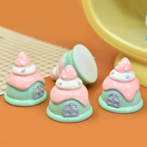 ตุ๊กตาเรซินประดับบ้านสีน่ารักๆสำหรับสวนนางฟ้ารูปปั้นขนาดเล็กงานประดิษฐ์ทำมือครีม - Product Image 5