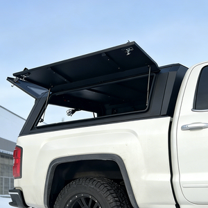 AUTOLUX Couverture de benne rigide étanche en aluminium véritable pour pick-up, avec verrouillage sans perçage, compatible Chevy Silverado <span class=keywords><strong>GMC</strong></span> <span class=keywords><strong>Sierra</strong></span> 1500 2500 - Product Image 2