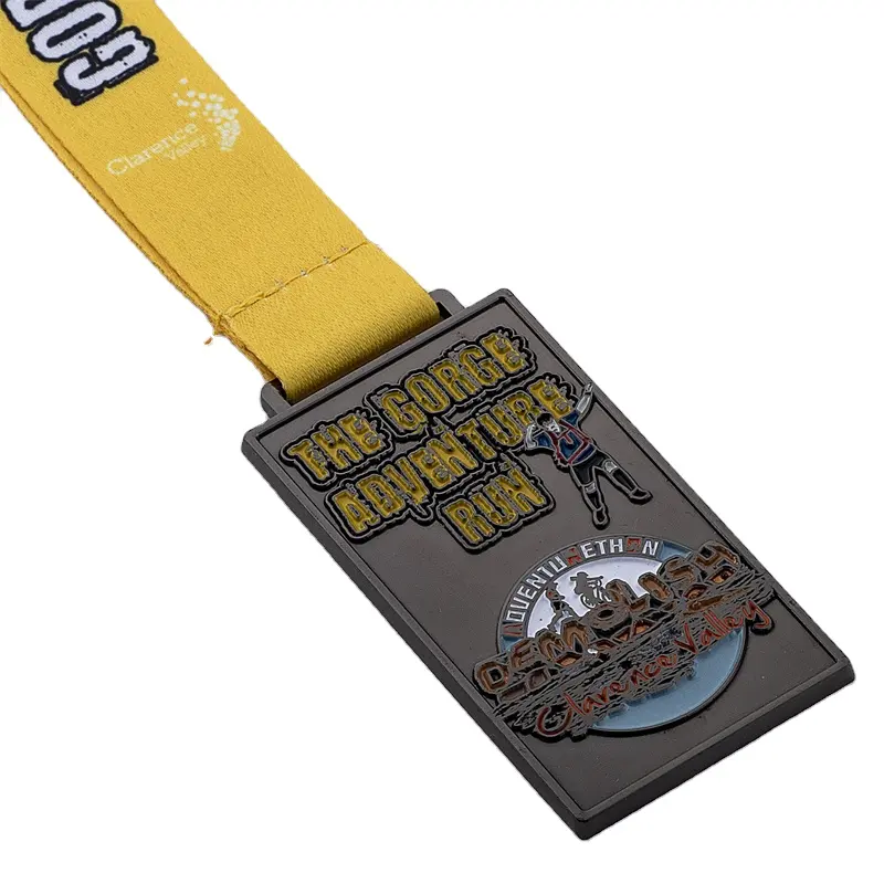 Oneway 3D metal gold triathlon finisher marathon large running sports medals custom medallion medal trophies and medals