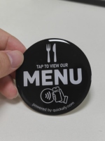 Individuelle Menü-NFC-Karte mit Aufkleber, Bedruckt mit 213 215 216 Chip, Kontaktlose RFID-Smartcard für Restaurants, Tippen zum Bestellen