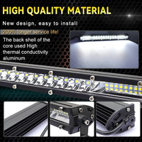 Nouvelle barre lumineuse LED de travail tout-terrain pour voiture, ultra-mince, à une seule rangée, 10/20/30 pouces, étanche IP67, 60W, pour VTT et UTV, en promotion