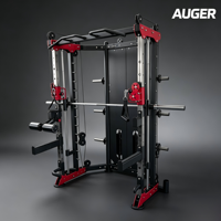 Machine Smith Commerciale Tout-en-un, Entraîneur Fonctionnel, Crossover de Câbles, Power Rack avec Double Blocs de Poids pour Salle de Sport à Domicile