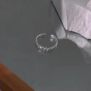 Geometric Knotted <b>Open</b> <b>Ring</b> S925 Sterling Silver Women's Minimalist Design Gift Jewelry - Product Image 4