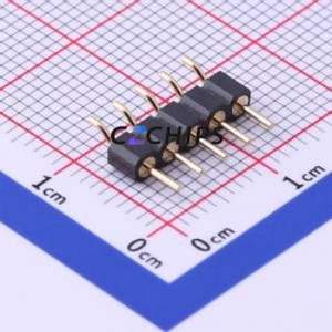MH254RS-11-05-1000 Pin Header SMD,P=2.54mm,Horizontal Mount Connector 1x5P 2.54mm Round Pin Horizontal Mount - Product Image 2