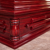 Ataúd de Madera Maciza de Alta Calidad para Adultos, Ecológico, Personalizable, Estilo Americano, para Funerales
