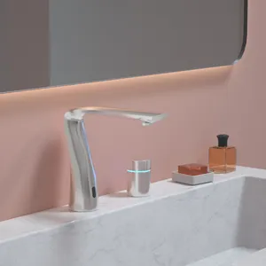 Sundream kỹ thuật số cảm ứng phòng tắm nhà bếp lưu vực Vòi nước cảm ứng cảm biến cảm ứng Bộ phận tự động phòng tắm nước tắt vòi