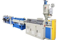 Machine d'extrusion automatique chinoise à vis simple pour tuyaux ondulés en HDPE, PE, PVC avec moteur, pompe et boîte de vitesses