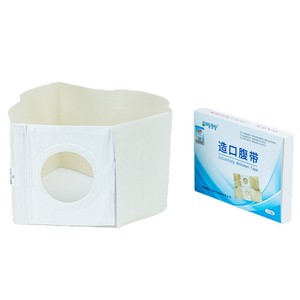 Colostomy Abdomen <b>Tape</b> <b>White</b> Breathable With Opening For Stoma Care - Product Image 4