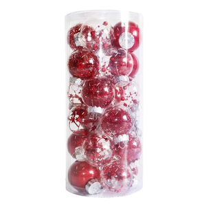 Offre Spéciale : Ensemble <span class=keywords><strong>de</strong></span> 24 Boules <span class=keywords><strong>de</strong></span> Noël Transparentes Colorées en PET <span class=keywords><strong>de</strong></span> 6 cm – Décoration Suspendue pour <span class=keywords><strong>Plafond</strong></span> - Product Image 2
