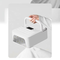 Lampe à ongles UV LED sans fil rechargeable avec capteur automatique, 4 minuteurs, pour le séchage du gel, idéale pour salon et manucure à domicile, vente en gros