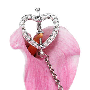QKKQ Pinces à tétons en forme de cœur, pinces à ressort <span class=keywords><strong>BDSM</strong></span>, accessoires pour les seins, stimulation de la douleur des tétons, pinces à ressort pour tétons, jouets sexuels pour femmes - Product Image 6
