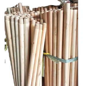 Artículos para el hogar Productos de limpieza Suministros para muebles Mangos de madera naturales Escoba Fregona palos - Product Image 1
