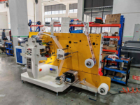 Machine d'impression flexographique automatique 6+1 couleurs pour rubans satinés/coton/taffetas de nylon, rouleaux de tissu et étiquettes lavables