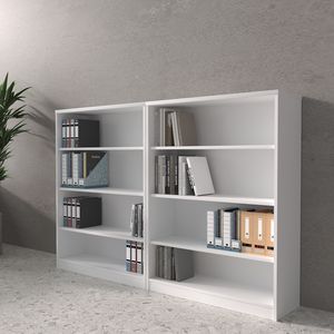 Estantería de madera de diseño Simple moderno para estudio en el hogar y oficina Estantería de 3-5 niveles para almacén y apartamento - Product Image 2