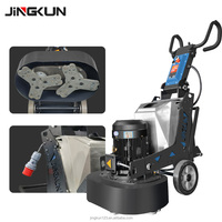 Machine à poncer les sols en époxy à double tête manuelle JINGKUN 650 mm, 7,5 kW, polisseuse à béton haute efficacité, 300-1500 tr/min, directement de l'usine