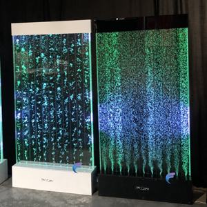 แผงไฟ LED ผนังน้ำอะคริลิคสีสันสดใสแบบเคลื่อนย้ายได้ ตกแต่งภายในอาคาร ขายดี - Product Image 2