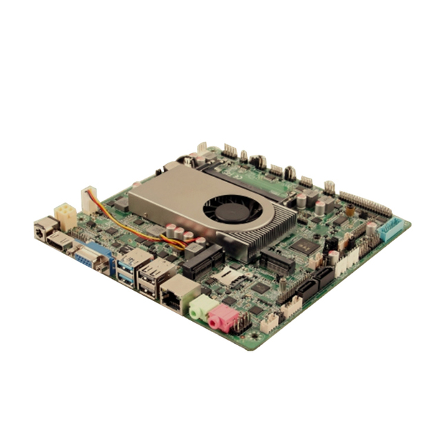 Sharerdp 17x17CM 12V Mini PC Motherboard Intel Core I5 7360U DDR4L MSATA M.2 10*USB Mini PCIE WiFi Support 6*COM