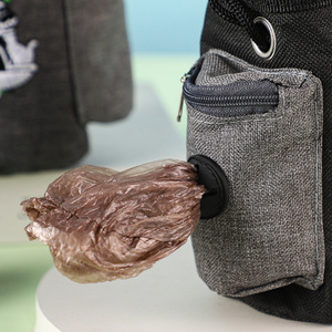 Bolsa de golosinas para <span class=keywords><strong>perros</strong></span> de gran capacidad, paquete de alimentación multifuncional, bolsa de alimentación para <span class=keywords><strong>perros</strong></span>, bolsa de cintura para entrenador de mascotas de Color sólido - Product Image 4