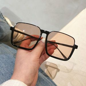 Gafas de Sol de Moda para Mujer, Montura Cuadrada Extra Grande, para Todo Tipo de Rostro, Logotipo Personalizado, Monturas Metálicas, UV400, Gafas de Diseñador Unisex - Product Image 1