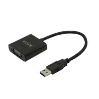 USB 3.0 à VGA Câble Adaptateur USB3.0 Multiport Double Sortie D'affichage 1080P Convertisseur Vidéo Audio