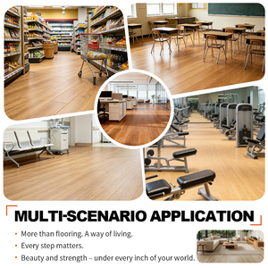 Suelo Laminado Ecológico de Alta Resistencia al Desgaste AC5, Resistente al Agua, Mate, Liso, con Sistema de Clic, Estilo Costero, 12 mm, para Cocina y Comedor - Product Image 6