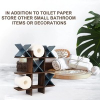 Étagère de rangement multifonctionnelle en bois massif, porte-mouchoirs de salle de bain et présentoir pour service à thé dans le salon
