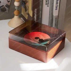 Riksoin M520 Wooden Home <b>Retro</b> CD Player with USB App & Button Controls Portable <b>Speaker</b> 5-10W Output - Product Image 2