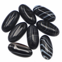 Vente en gros de pierres naturelles ovales de 15*30 mm, améthyste, lapis-lazuli, agate, quartz rose, cabochon, pierres précieuses pour la fabrication de bijoux DIY