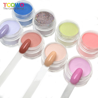 Poudre acrylique en gros pour trempage, séchage rapide, qualité salon, paillettes holographiques multicolores pour décoration d'ongles