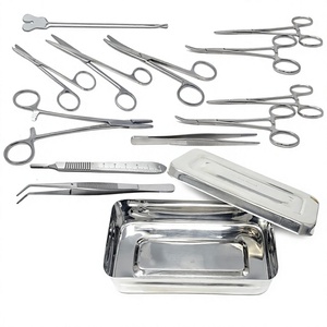 Juego de Instrumentos Quirúrgicos Médicos, Caja de Acero Inoxidable, Suministros Quirúrgicos Manuales, Ligeros, Certificados CE ISO13485, para Clínica - Product Image 1