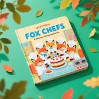 Libro Infantil de Tapa Dura con Impresión Personalizada, Papel Offset, Cartón, Accesorios Cognitivos para Niños (Reciclado)