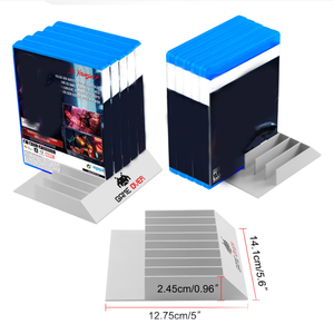 8 Trong 1 Khe Cắm Hộp Mực Thẻ Trò Chơi Đĩa Lưu Trữ Giá Cho <span class=keywords><strong>PS4</strong></span>/PS5 Trò Chơi Thẻ Đĩa Hiển Thị Đứng Kệ Chủ - Product Image 5