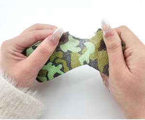 Benda Coesiva Autoadesiva Non Tessuta con Stampa Mimetica, Elastica per Sport, Primo Soccorso, Veterinaria e Tatuaggi - Product Image 4