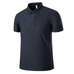 Men's Breathable Polyester Polo Shirt Summer Thin Knitted Short Sleeve Collared Business Casual Wear - Product Image 2