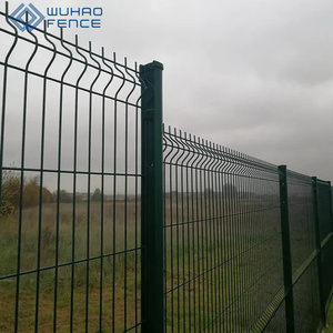 แผงรั้วโลหะ 3 มิติ สำหรับสวน ประกอบง่าย โครงเหล็กเคลือบพีวีซี รูสี่เหลี่ยม ประตูรั้วสำหรับไซต์ก่อสร้าง - Product Image 6