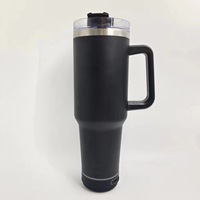 Dinding ganda 40oz V1.0 tumbler dengan speaker bubuk warna-warni dilapisi speaker tumbler musik botol air cangkir kopi dengan sedotan