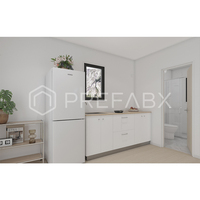 Serre préfabriquée PrefabX Flip-Mini-L20 entièrement configurée pour appartement, design moderne, construction écologique en bois.