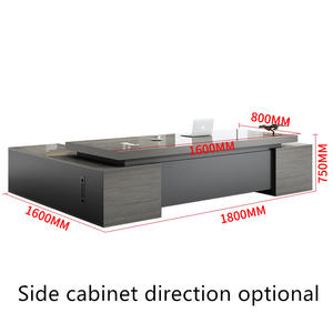 Mesa Ejecutiva clásica de oficina <span class=keywords><strong>coworking</strong></span> precio competitivo en forma de L - Product Image 3