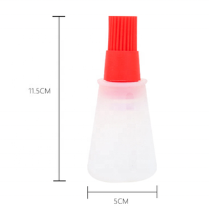 Hot Sale Barbecue Baking Pastry Oil Honey Wine Sauce Silicone <strong>Bottle</strong> <strong>Brush</strong> with Dispenser - Product Image 3