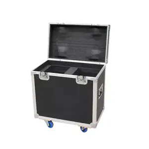 Custodia da strada leggera da palcoscenico per trasporto luce Flight Case in alluminio 2 pz fascio 230w luci a testa mobile in alluminio Flightcase con ruote