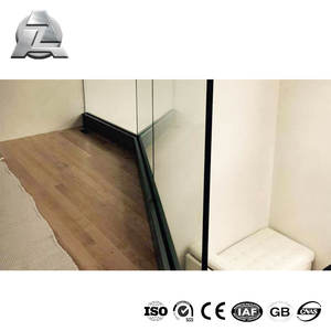 Profilo di estrusione del canale a u per vetri regolabili in lega di alluminio estruso all'ingrosso per sistema di ringhiere in vetro - Product Image 5