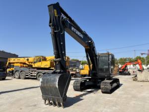 Excavatrice sur chenilles hydraulique d'occasion Hyundai 220-9S, modèle 2021, 22 tonnes, puissante force de creusement, moteur hydraulique stable, boîte de vitesses - Product Image 3