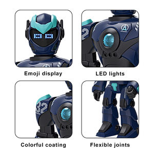 หุ่นยนต์ RC แบบตั้งโปรแกรมได้ของเล่นสำหรับเด็กสมาร์ทรีโมทคอนโทรลเพลงเต้นรำท่าทางควบคุมด้วยเสียงแบตเตอรี่ควบคุมของเล่นแบบโต้ตอบ - Product Image 4