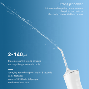 Waterfloss 3 chế độ điện áp tăm đen trắng tùy chỉnh OEM giá rẻ cấy ghép không dây IPX7 không thấm nước 4 lời khuyên irrigador bucal - Product Image 4