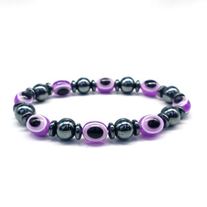 Pulsera Hamsa con cuentas curativas a la moda al por mayor, imán personalizado, <span class=keywords><strong>piedra</strong></span> Hematita y ágata para mujeres y hombres, regalo - Product Image 6