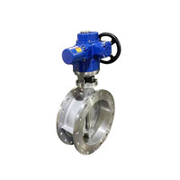 Vanne papillon électrique à joint rigide de type Q D943H-16C en acier moulé et acier inoxydable antidéflagrante Dn50/Dn65/Dn100
