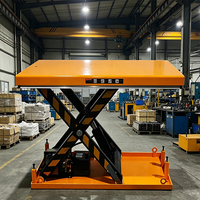 Plateforme élévatrice à ciseaux fixe montée sur poteau, table élévatrice hydraulique fixe pour la manutention des matériaux en entrepôt