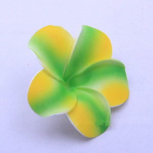 Ornements de cheveux de fête hawaïenne décoration de gâteau d'anniversaire de mariage 7CM Plumeria artificielle bicolore <span class=keywords><strong>Rubra</strong></span> - Product Image 4