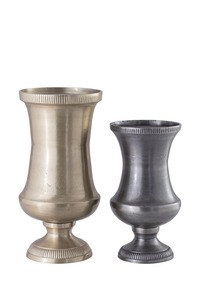 Ensemble de vases en métal, vase décoratif pour fleurs, finition antique, vase de centre de table pour la décoration de la maison, du salon - Product Image 6