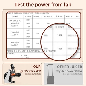 Big Mouth Wide Feeding Chute Cold Press Juicer Masticating Slow Celery Juicers Extractor with Quite Motor - Product Image 6